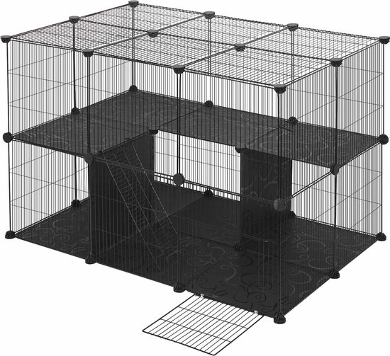 Dierenren Deluxe - Kattenren - puppyren - Kippenren - Konijnenren - Hondenren - Knaagdierenren - 70x70x105cm