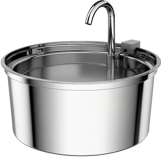 Drinkfontein Kat - Kattenfontein 3.2L - Waterfontein kat - Drinkfontein katten RVS - Drinkbak Kat - Waterdispenser Kat
