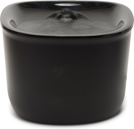 Pettadore Hydrate Lite - Drinkfontein Kat/Hond - Waterfontein Kat met Magnetische en Stille Pomp - Kattenfontein - 2,0L - Zwart