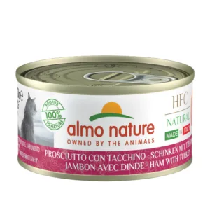 Catfood: Almo Nature Hfc Cat Natural Blik - Ham&Kalkoen