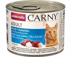 Catfood: Animonda Carny Adult Beef + Kabeljauw met Peterseliewortels
