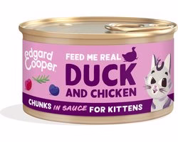 Catfood: Edgard Cooper Kitten Chunks Duck Chicken