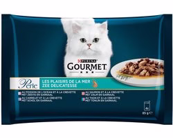 Catfood: Gourmet Perle Maaltijdzakjes Multipack - Vismix Vis 