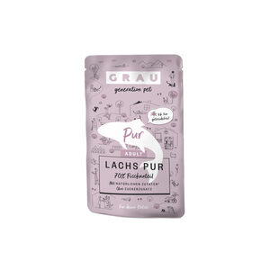 Catfood: Grau Adult Puur - Zalm - Pouch