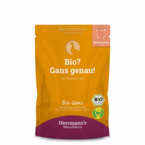 Catfood: Herrmanns Bio Selection Gans met Courgette