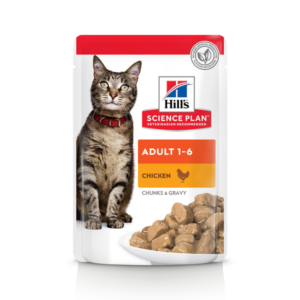 Catfood: Hill's Feline Maaltijdzakjes Adult - Kip