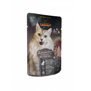 Catfood: Leonardo - Konijn + Cranberries - Natvoer - Adult Kat