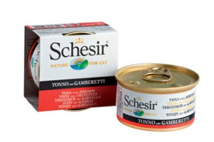 Catfood: Schesir In Gelatine Tonijn & Garnalen
