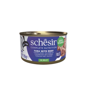 Catfood: Schesir In Gelatine Tonijn & Rund