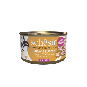 Catfood: Schesir In Kookwater Tonijn, Kipfilet & Rijst