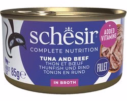 Catfood: Schesir In Kookwater Tonijn, Rund & Rijst