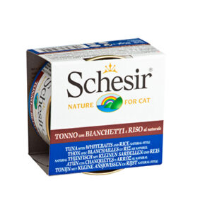 Catfood: Schesir Kat Tonijn Witvis+ryst