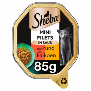 Catfood: Sheba Mini Filets In Saus Rund & Kalkoen