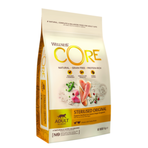Kattenvoer: Wellness Core Grain Free Cat Sterilised Kip & Kalkoen
