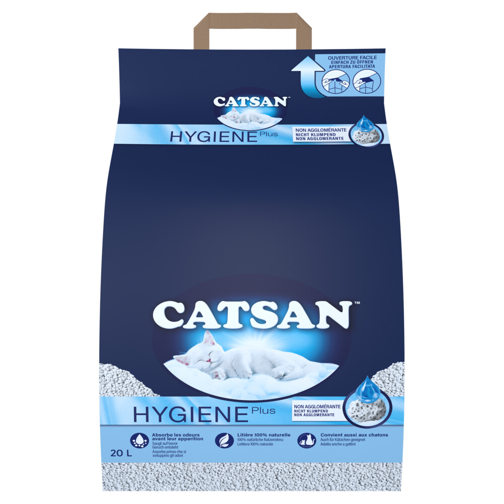 Kattenbakvulling: 2x Catsan Hygiene Plus Kattenbakvulling