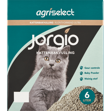 Kattenbakvulling: Agriselect Jorgio Kattenbakvulling 6L bij Jumbo