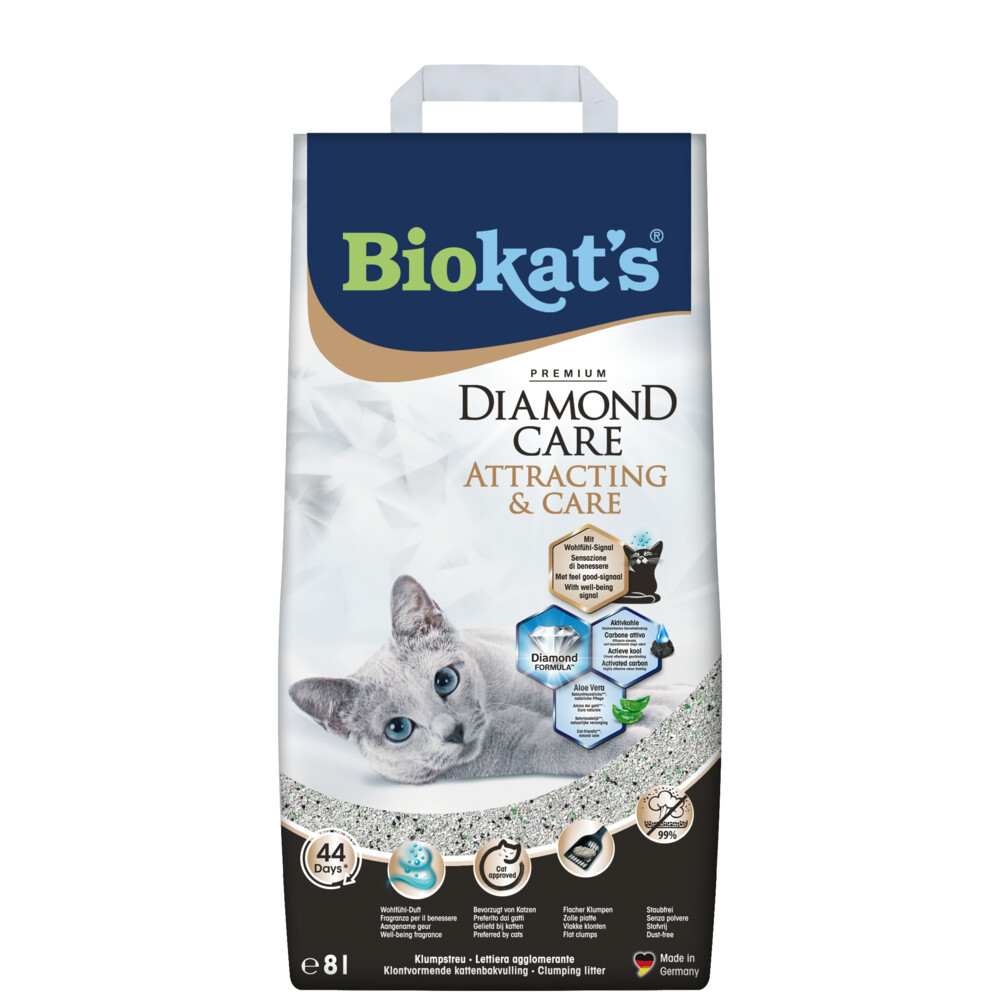 Kattenbakvulling: Biokat's Kattenbakvulling Diamond Care Attracting & Care