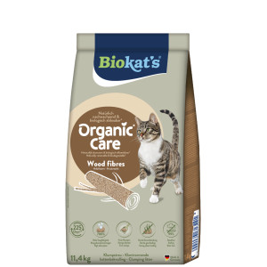 Kattenbakvulling: Biokat's Organic Care Wood Fibres kattenbakvulling