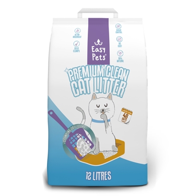 Kattenbakvulling: Easypets premium clean white bentonite kattenbakvulling