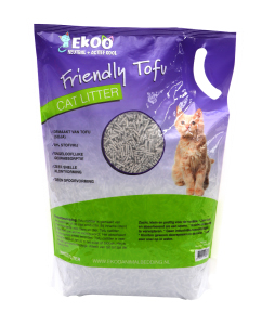 Kattenbakvulling: Ekoo Tofu Kattenbakvulling Active Coal