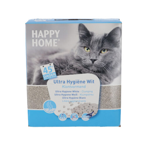 Kattenbakvulling: Happy Home Kattenbakvulling Ultra white - 10 L