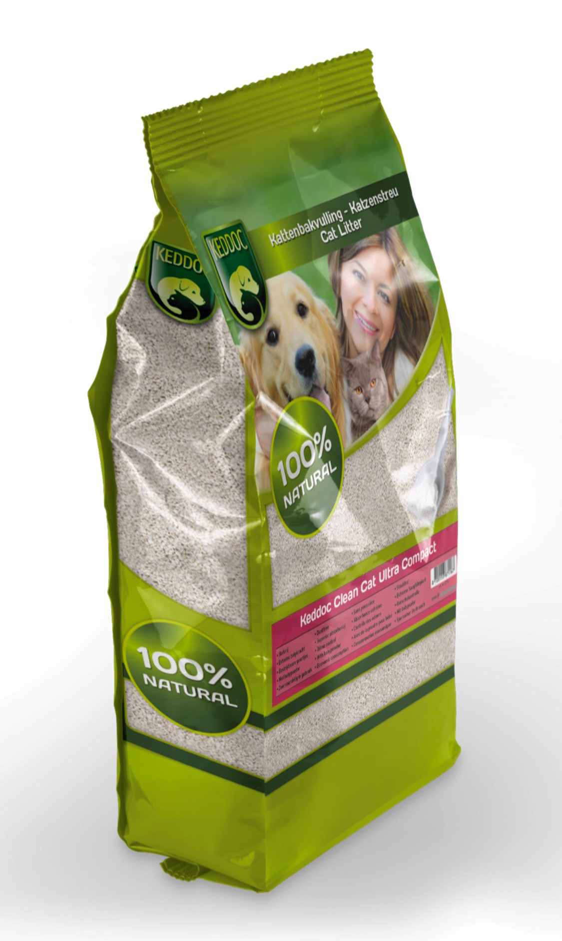 Kattenbakvulling: Keddoc Clean Cat Ultra Compact - Babypoeder - 12l Kattenbakvulling