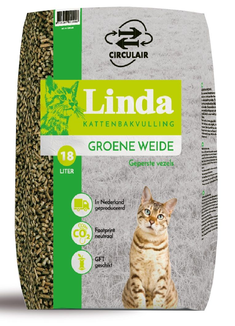 Kattenbakvulling: Linda Kattenbakvulling Groene Weide Circulair