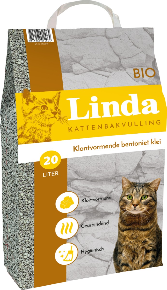 Kattenbakvulling: Linda kattenbakvulling klompvormend Bio Bentoniet