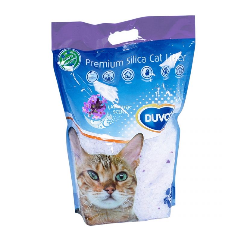 Kattenbakvulling: Premium silica kattenbakvulling lavendel