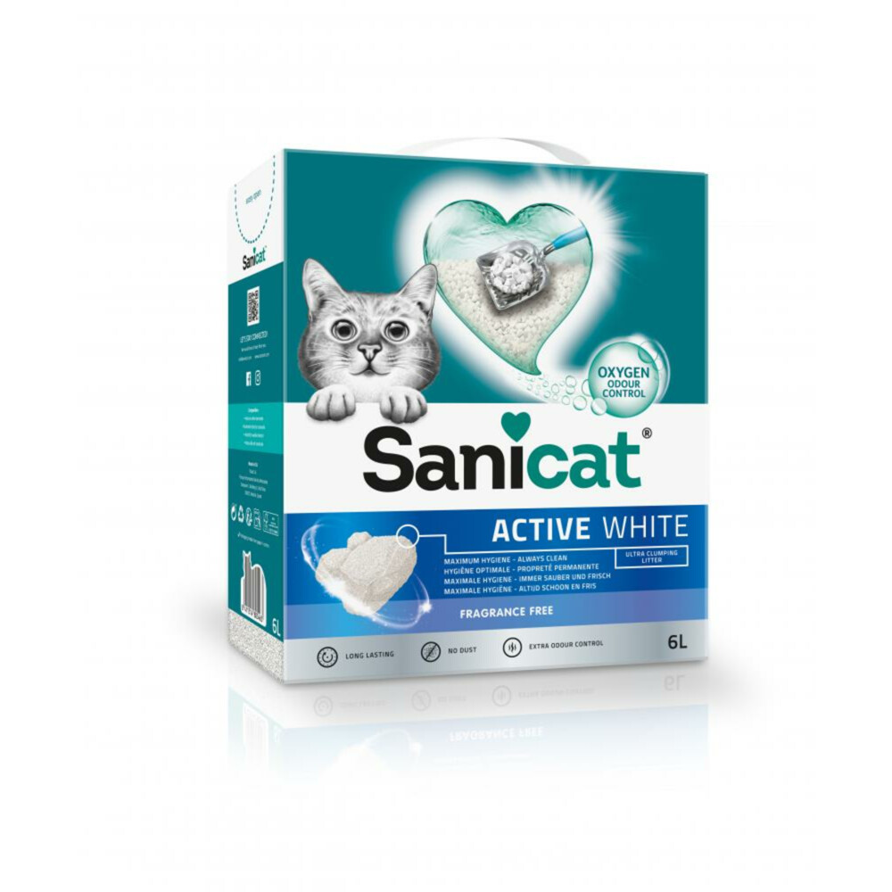 Kattenbakvulling: Sanicat Active Wit