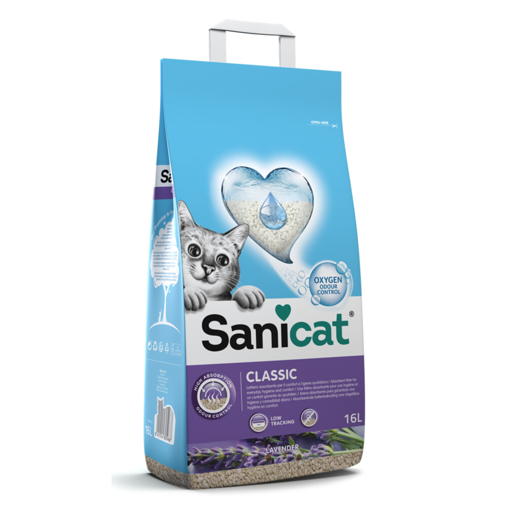 Kattenbakvulling: Sanicat Classic Kattenbakvulling Lavendel