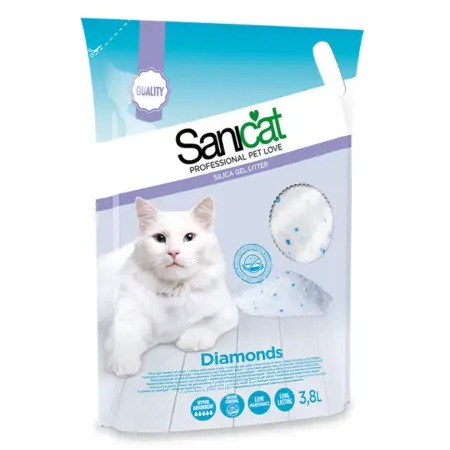 Kattenbakvulling: Sanicat Diamonds silicagel