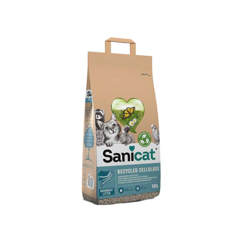 Kattenbakvulling: Sanicat Recycled cellulose - 2 x 20 L