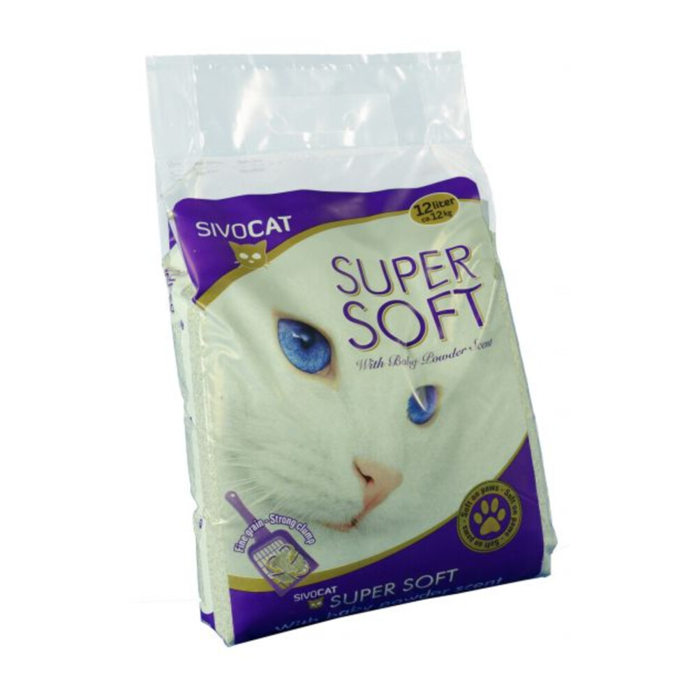 Kattenbakvulling: Sivocat Kattenbakvulling Super Soft Babypoeder