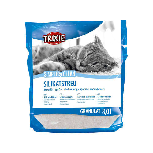 Kattenbakvulling: Trixie Simple'n'Clean Silicaat Kattenbakvulling - 8 l - 2 Stuks