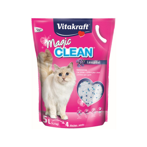 Kattenbakvulling: Vitakraft Magic Clean Lavendel - 5 Liter - 2 Stuks