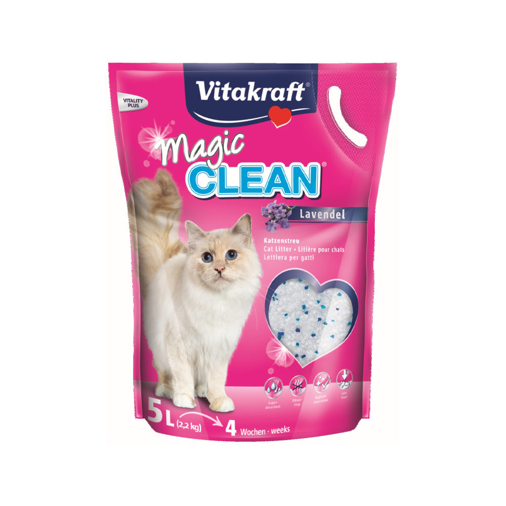 Kattenbakvulling: Vitakraft Magic Clean Lavendel - 5 Liter