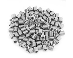 100 Stuks Spiraalvormige Draadinzetstukken M8 X 125 Helicoil - 304 Roestvrij Staal