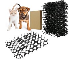 12-Piece Plastic Cat Mat - Cat Repellent - Deterrent - Anti-Cat Garden Scare Mat - Cat for Home - Garden Fence - Indoor and Outdoor - Effectief - Veiligheidsoplossingen