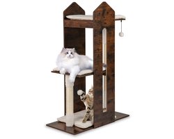 120 cm Hoge Houten Krabpaal Voor Katten Krabpaal Met Meerdere Niveaus Voor Huisdieren