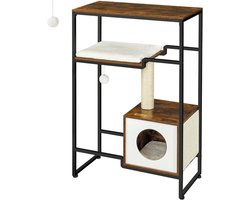 2-in-1 Krabpaal Meubel Vintage Bruin PCT112X01