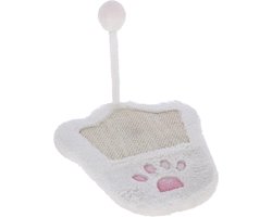 36 x 31 cm White/Pink Scratching Board Paw