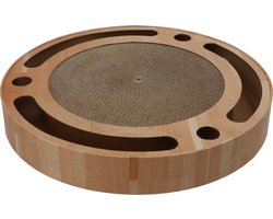 4animalz® Toy Kattenspeeltje met Krabpaal - 40 cm doorsnede