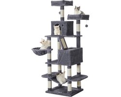 ACAZA Krabpaal - Krabpaal voor Grote Katten - Krabpaal voor Katten - 168 cm - Donkergrijs - Kattenkrabpaal - Kattenboom - Krabpalen - Kattenhuis