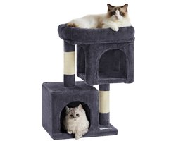 ACAZA Krabpaal - Krabpaal voor Katten - Donkergrijs - 65 cm hoog - Kattenkrabpaal - Kattenhuis - Krabpalen