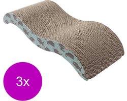 Adori Kartonnenkrabplank Flow - Krabpalen - 3 x 50x20x8 cm