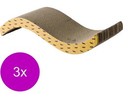 Adori Kartonnenkrabplank Wave - Krabpalen - 3 x 54x20 cm