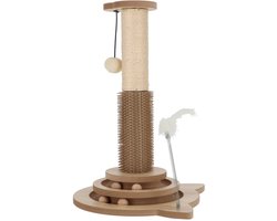 Adori Kattenkrabspel Mika - Kattenspeelgoed - 32x32x49 cm