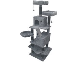 Adori Krabpaal Balou - Krabmeubel - 45x55x168 cm Donkergrijs Zwart