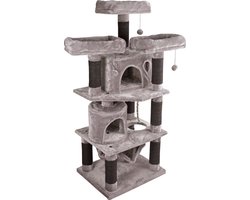 Adori Krabpaal Lily 60x50x143 cm - Krabpalen - Grijs&Zwart